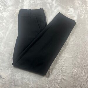 J.Crew Mercantile Women's 4 Dress Pants Black Straight Leg Stretch J5292